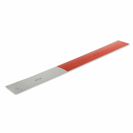 OPTRONICS 4-Strip Vehicle Conspicuity Tape Kit; 11in. Red/7in. White RE418T